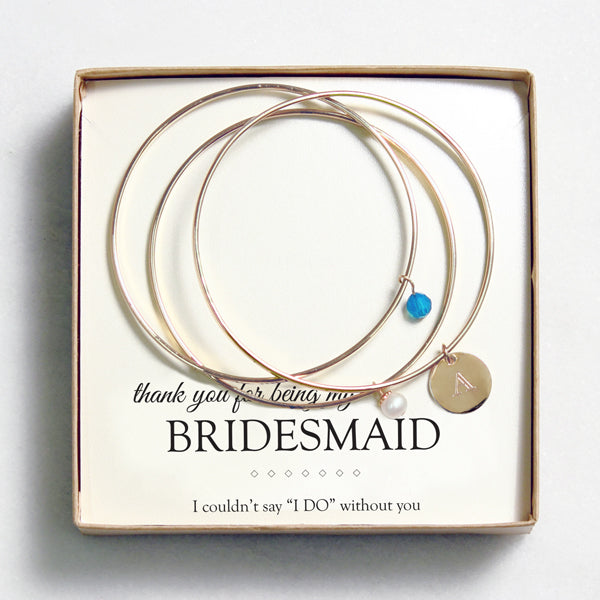Gold w/ Clear Crystal & Pearl Bangle Bracelets