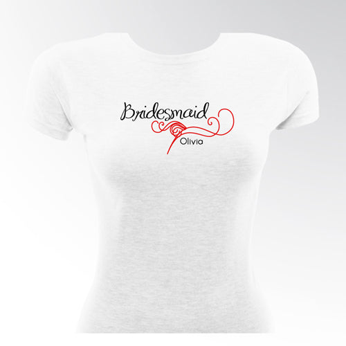 Black Tie Bridesmaid TShirt