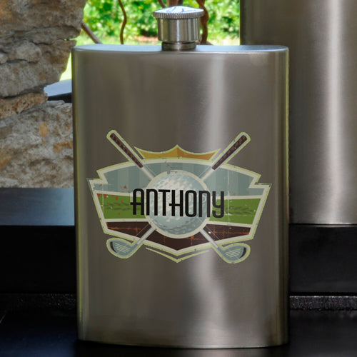 Guys Party Flask - Golf