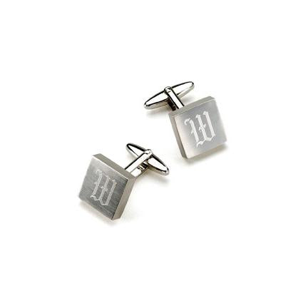 Silver Square Cuff Links