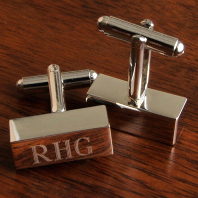 Rectangular Cufflink Bars