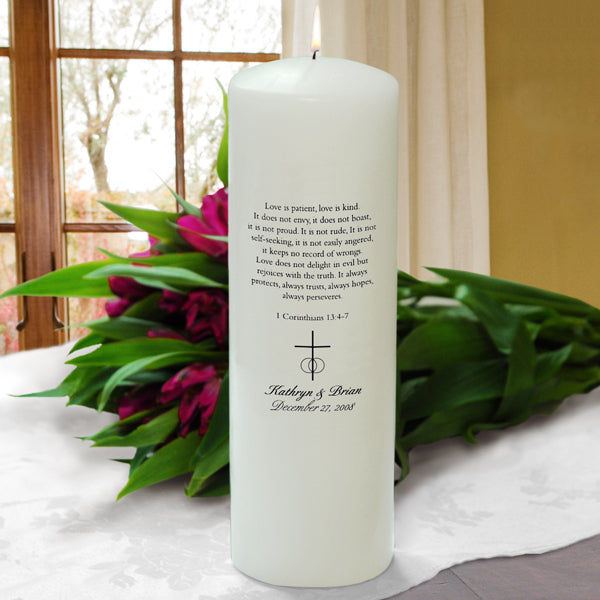 White Corinthians Unity Candle