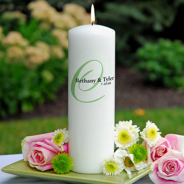 White Elegance Unity Candle