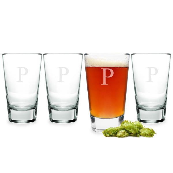 Personalized Pint Glasses (Set of 4)