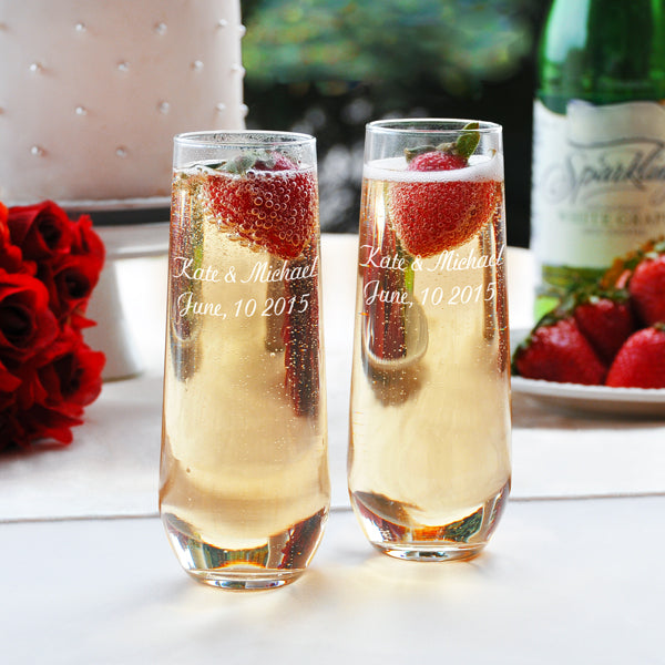 Stemless Champagne Toasting Flutes