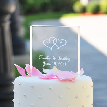 Personalized Acrylic Square Cake Topper