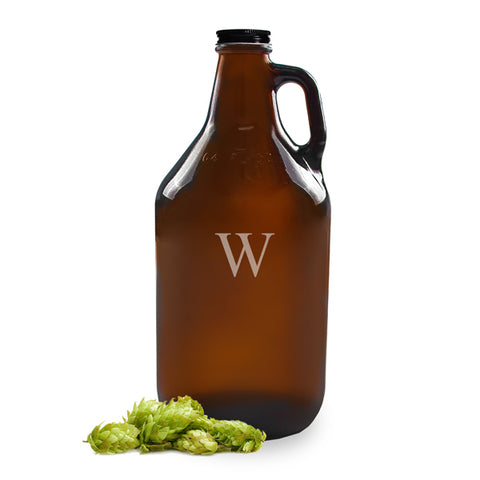 Personalized Craft Beer Amber Growler