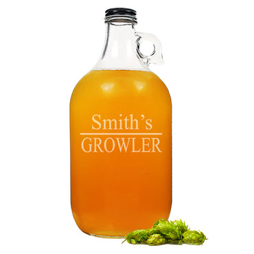 Personalized Home Brew Beer Growler