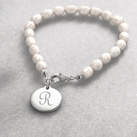 Personalized Simplicity Pearl Bracelet