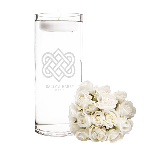 Personalized Celtic Knot Floating Unity Candle