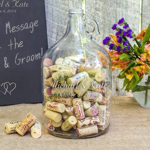 Personalized Wedding Wishes in a Bottle Guest Book