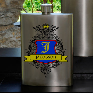 Guys Party Flask - Crest
