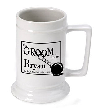 Personalized Groom to Be Beer Stein