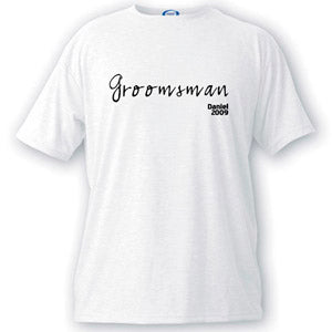 Script Series Groomsman T-shirt