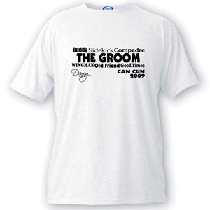 Text Series Groom T-shirt