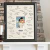 Wedding Wishes Signature Frame with Engraved Plate
