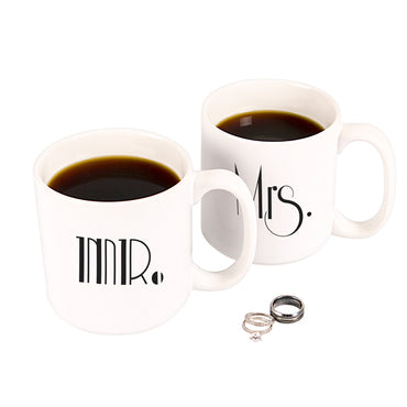 Mr. & Mrs. Gatsby 20 oz. Large Coffee Mugs (Set of 2)